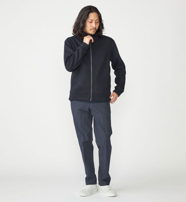 SHIPS「SHIPS:〈手洗い可能〉ウール ポリエステル ループ ドライバーズ ニット ジップ カーディガン」|カーディガン|