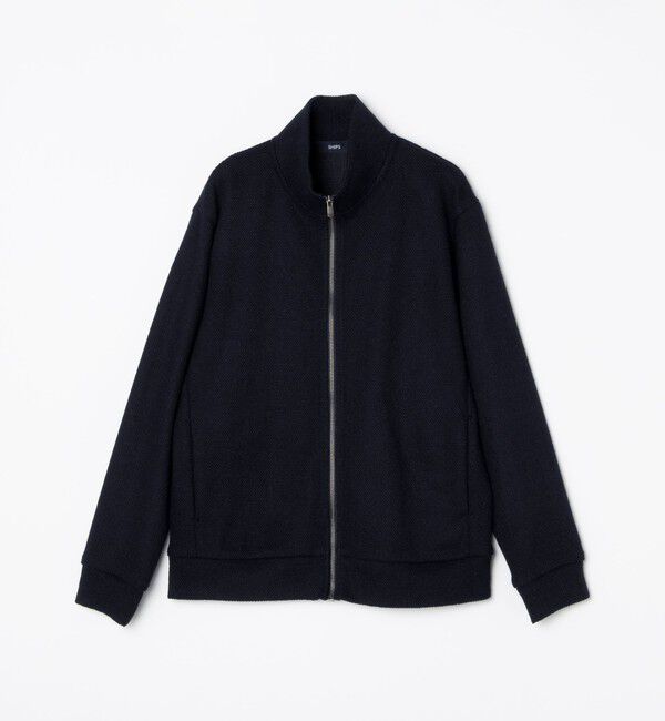 SHIPS「SHIPS:〈手洗い可能〉ウール ポリエステル ループ ドライバーズ ニット ジップ カーディガン」|カーディガン|