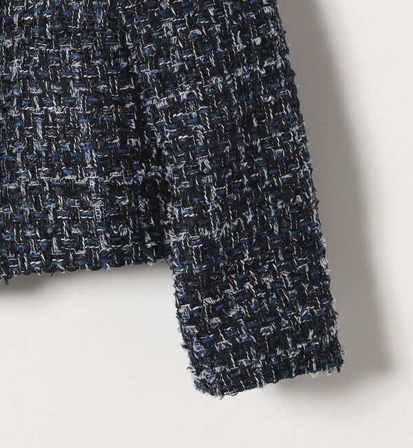 quaranciel「quaranciel: ツイード ショート テーラード ジャケット（セットアップ対応）」|テーラードジャケット|