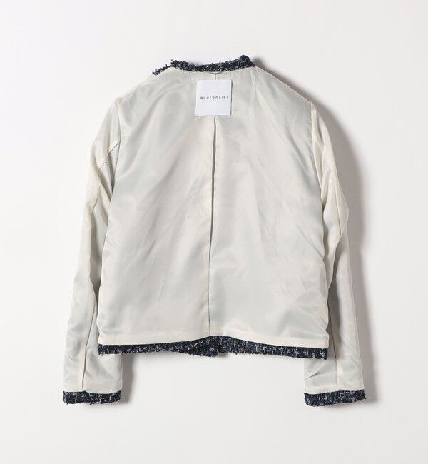 quaranciel「quaranciel: ツイード ショート テーラード ジャケット（セットアップ対応）」|テーラードジャケット|