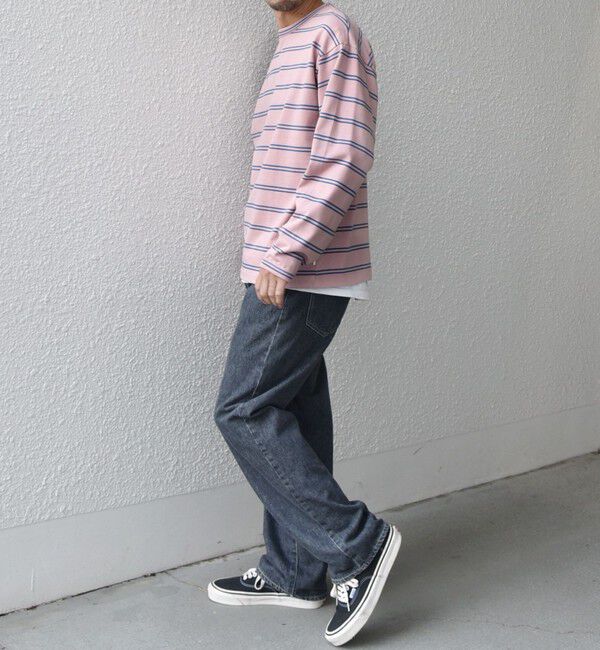 SHIPS any「【SHIPS any別注】sports wear: レトロ カラー ボーダー Tシャツ (ロンT)◇」|Tシャツ・カットソー|