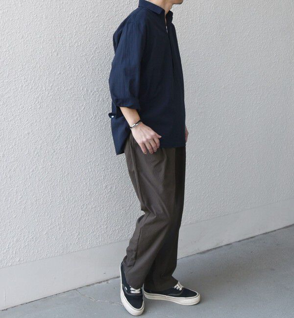 SHIPS any「SHIPS any:〈洗濯機可能〉コットン/リネン 7分袖  スキッパー プルオーバー シャツ 25SS◇」|シャツ・ブラウス|