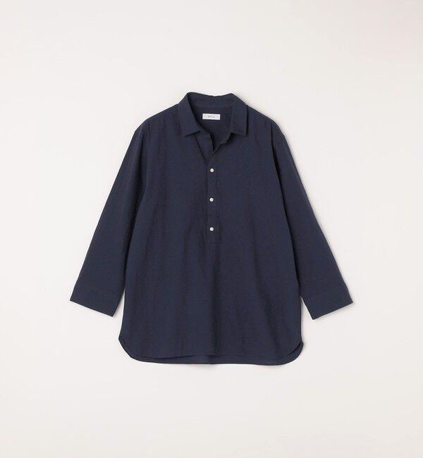 SHIPS any「SHIPS any:〈洗濯機可能〉コットン/リネン 7分袖  スキッパー プルオーバー シャツ 25SS◇」|シャツ・ブラウス|