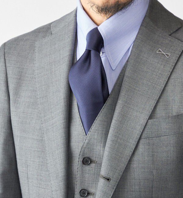 SHIPS「SHIPS: ネイビー ソリッド/ストライプ/ドット ネクタイ」|ネクタイ・蝶ネクタイ|ダークブルー