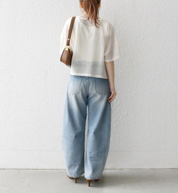 SHIPS any「SHIPS any:〈手洗い可能〉メッシュ シアー ワイド TEE &times; タンク セット」|Tシャツ・カットソー|