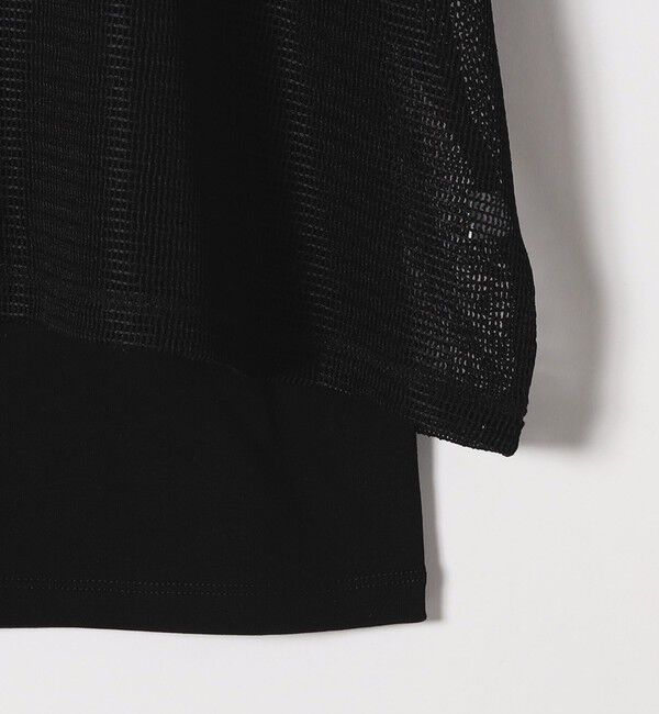 SHIPS any「SHIPS any:〈手洗い可能〉メッシュ シアー ワイド TEE &times; タンク セット」|Tシャツ・カットソー|