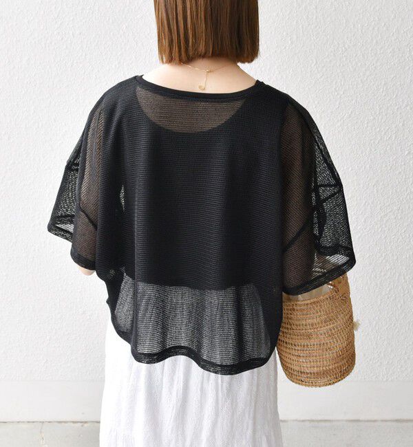 SHIPS any「SHIPS any:〈手洗い可能〉メッシュ シアー ワイド TEE &times; タンク セット」|Tシャツ・カットソー|