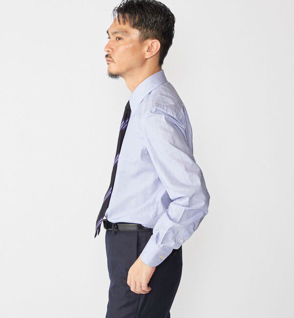 SHIPS「【SHIPS別注】Errico Formicola: DALIO ヘアライン ストライプ シャツ」|シャツ・ブラウス|