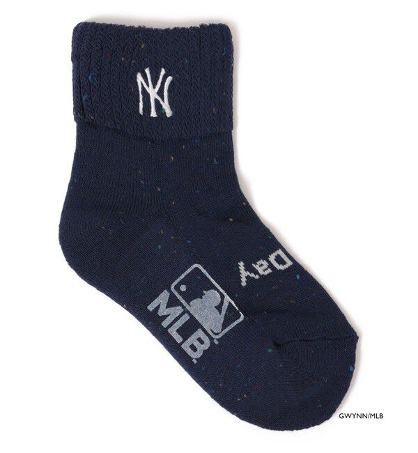 SHIPS KIDS「【SHIPS KIDS別注】ROSTER SOX:MLB カラーネップ ソックス」|ソックス|ネイビー