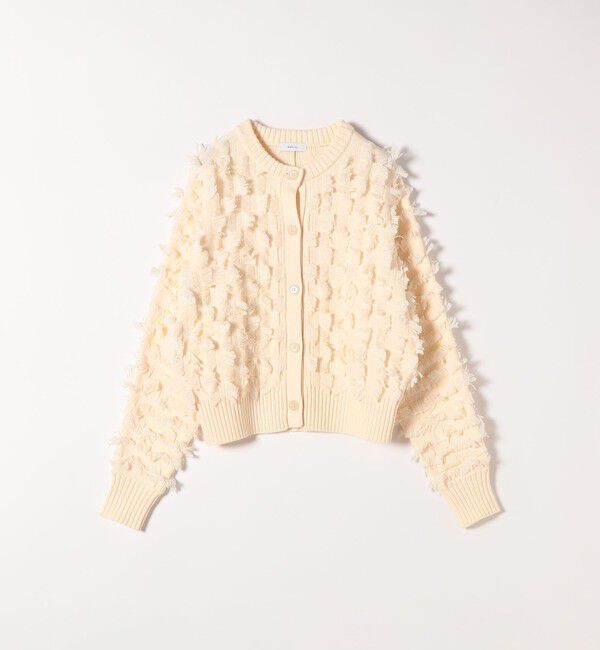 SHIPS any「SHIPS any:〈手洗い可能〉フリンジ デザイン ドルマン ニット カーディガン」|カーディガン|