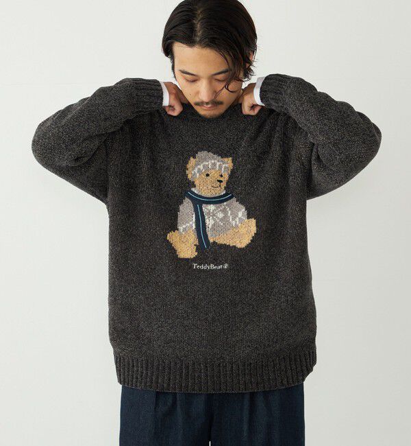 SHIPS Colors 「SHIPS Colors:〈洗濯機可能〉TeddyBear(R) ジャカード モール ニット◇」|ニット・セーター|