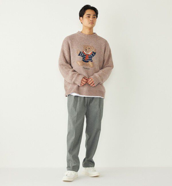 SHIPS Colors 「SHIPS Colors:〈洗濯機可能〉TeddyBear(R) ジャカード モール ニット◇」|ニット・セーター|