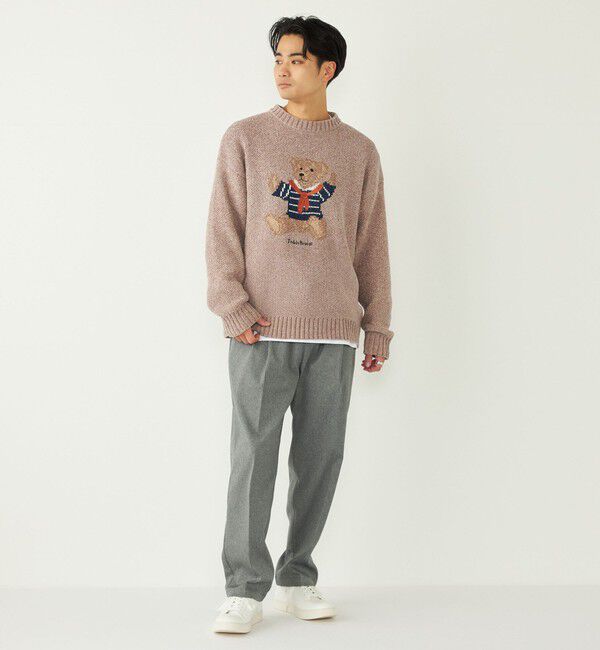 SHIPS Colors 「SHIPS Colors:〈洗濯機可能〉TeddyBear(R) ジャカード モール ニット◇」|ニット・セーター|