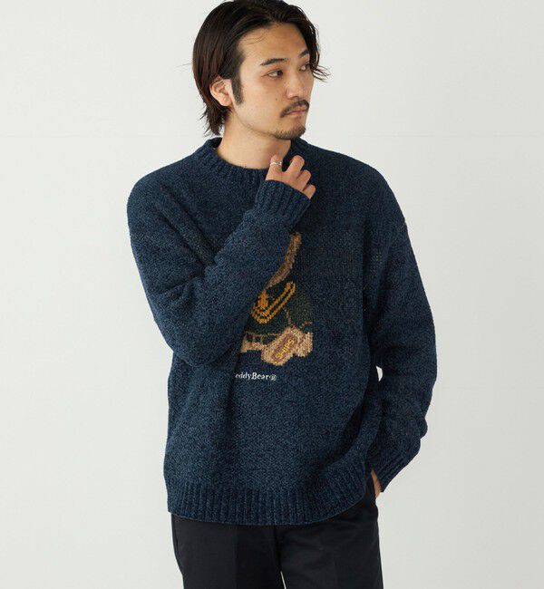 SHIPS Colors 「SHIPS Colors:〈洗濯機可能〉TeddyBear(R) ジャカード モール ニット◇」|ニット・セーター|