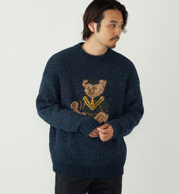 SHIPS Colors 「SHIPS Colors:〈洗濯機可能〉TeddyBear(R) ジャカード モール ニット◇」|ニット・セーター|