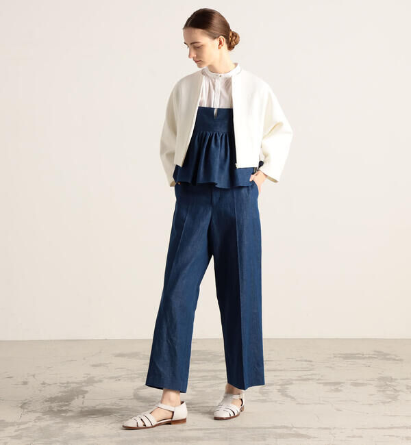 TOMORROWLAND collection「ナップコットン ジップアップブルゾン」|ブルゾン・スタジャン|