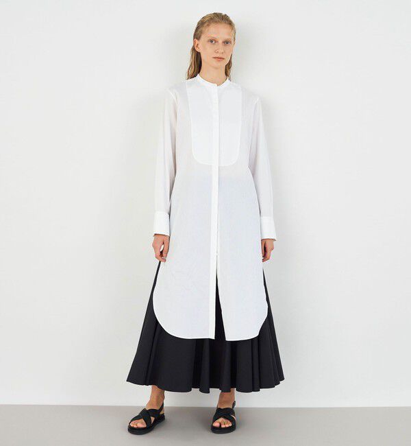 DES PRES「ドビークロス ブザムシャツワンピース」|ワンピース|