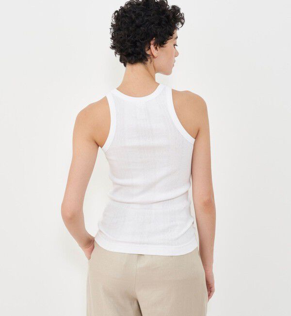 GALERIE VIE「コットンランダムリブ アメリカンスリーブタンクトップ」|タンクトップ|