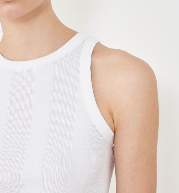 GALERIE VIE「コットンランダムリブ アメリカンスリーブタンクトップ」|タンクトップ|
