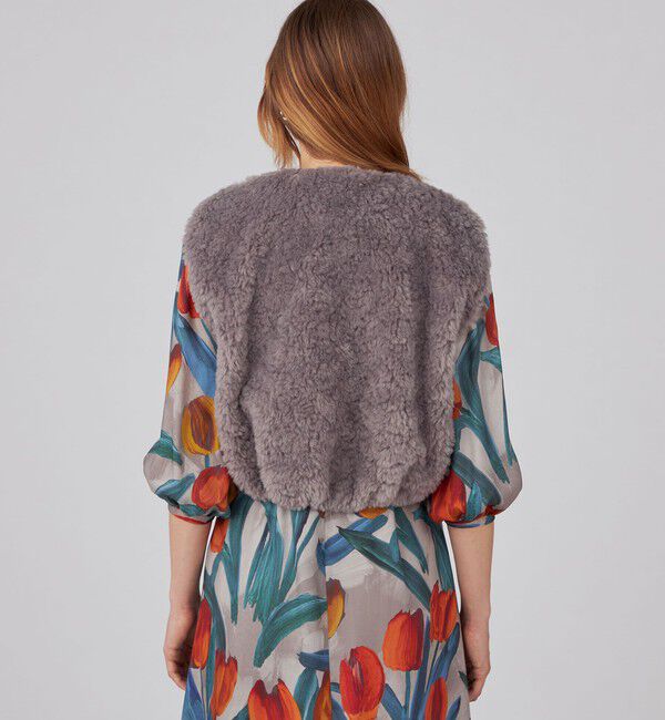 Ballsey「ランダムファー ショートベスト」|ベスト・ジレ|