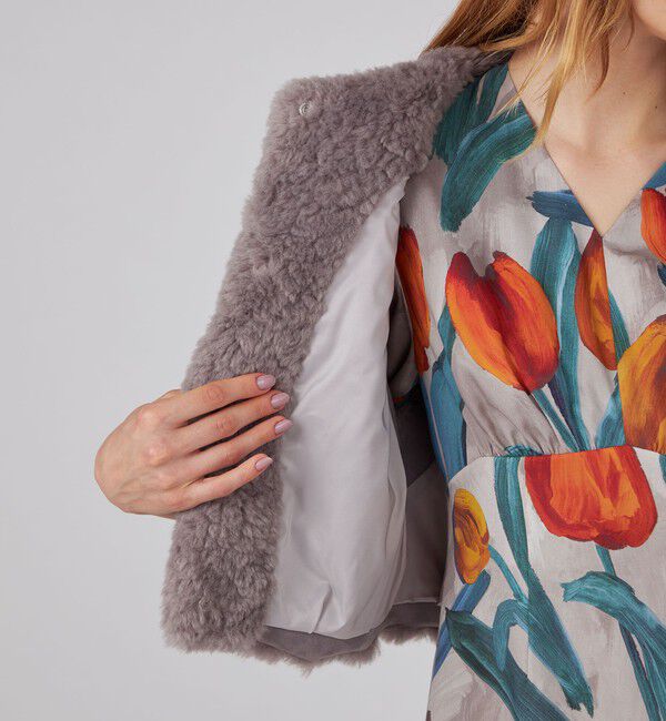 Ballsey「ランダムファー ショートベスト」|ベスト・ジレ|