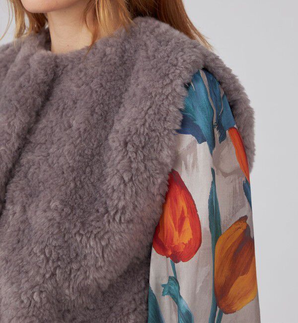 Ballsey「ランダムファー ショートベスト」|ベスト・ジレ|