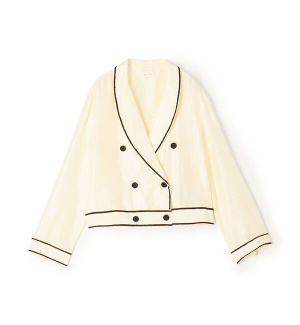 DES PRES「シルクワッシャー ダブルブレストジャケット」|その他|41 ライトベージュ