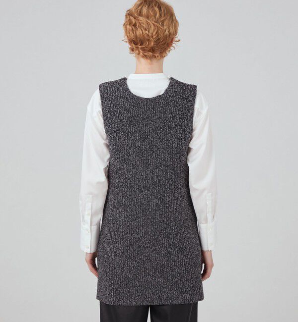 MACPHEE「ウールムリネ Vネックベスト」|ベスト・ジレ|