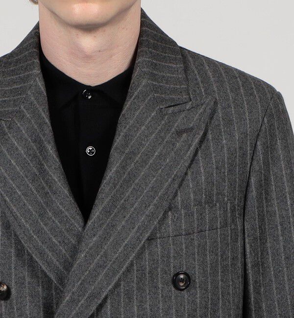 TOMORROWLAND MENS「カレッジフランネル ダブルブレステッド 6Bジャケット」|テーラードジャケット|