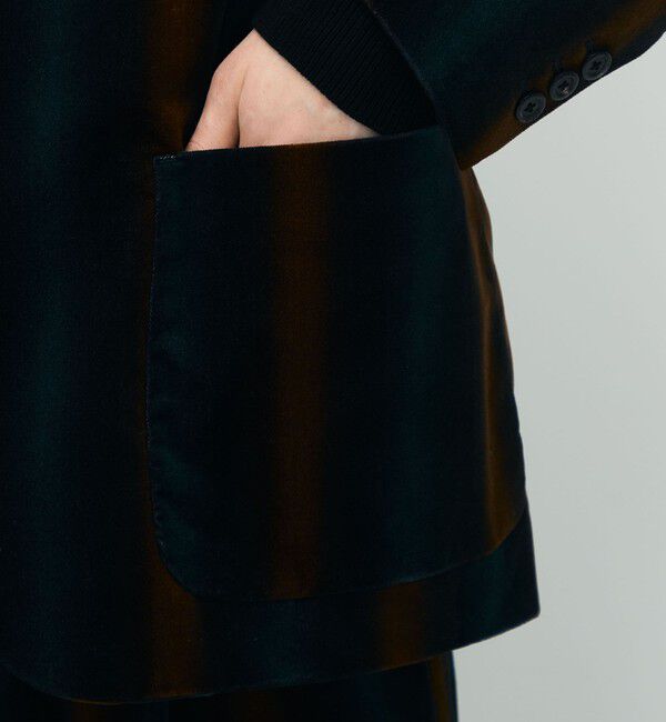 CABaN「CABaN ベロア グラデーションストライプ テーラードジャケット」|テーラードジャケット|