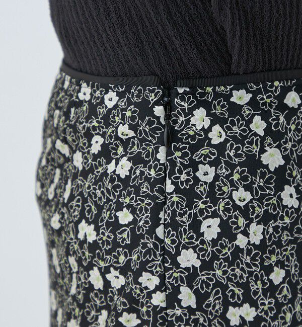 Ballsey「レジェフラワープリント マーメイドスカート」|フレア|