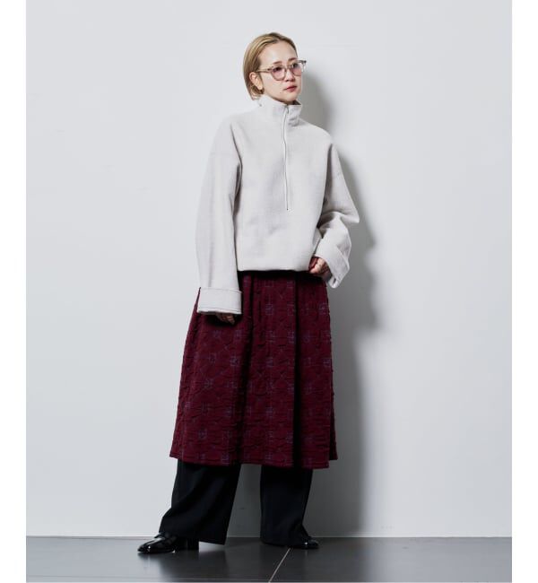  「YANYAN MIDI BOX PLEAT SKIRT YYW251122：スカート」|スカート|