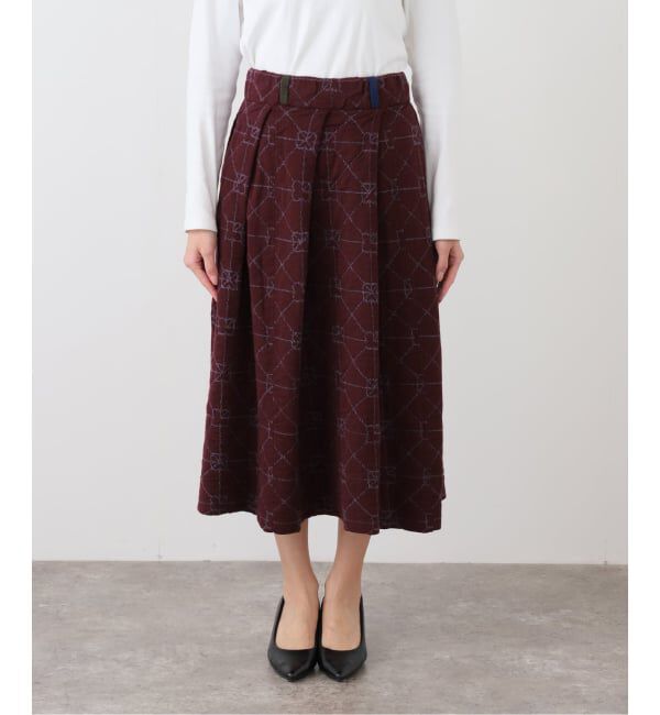  「YANYAN MIDI BOX PLEAT SKIRT YYW251122：スカート」|スカート|