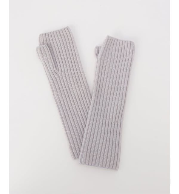 EMILYWEEK「【ASAUCE MELER】ミドルゲージカシミヤ 2x2リブアームウォーマー / AM25F-AW210」|手袋|パープル