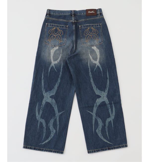 JOINT WORKS「SUPPLIER / サプライヤー  TRIBAL DOUBLE KNEE BAGGY JEANS」|デニム|