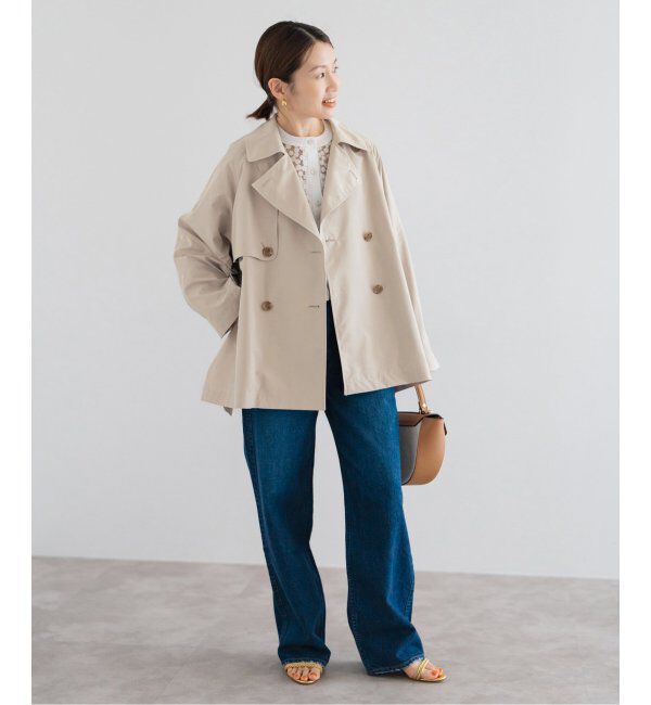 IENA「《追加3》ポプリンオーバーショートコート」|その他|