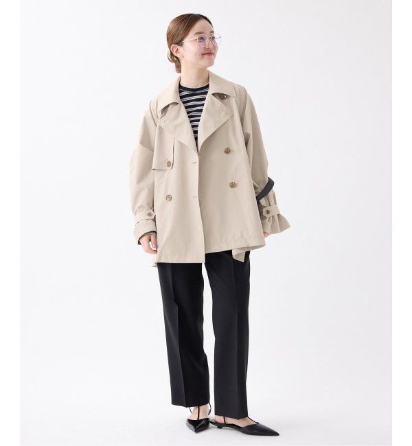 IENA「《追加3》ポプリンオーバーショートコート」|その他|