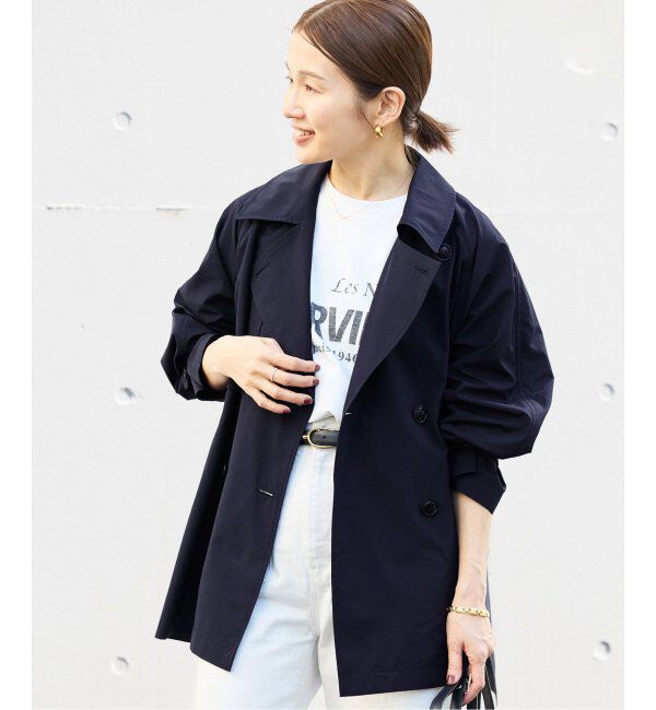 IENA「《追加3》ポプリンオーバーショートコート」|その他|