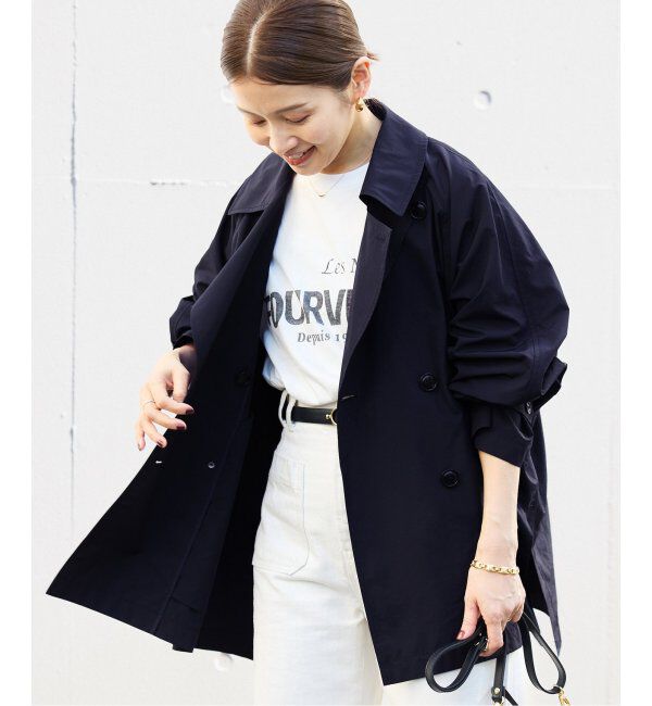 IENA「《追加3》ポプリンオーバーショートコート」|その他|