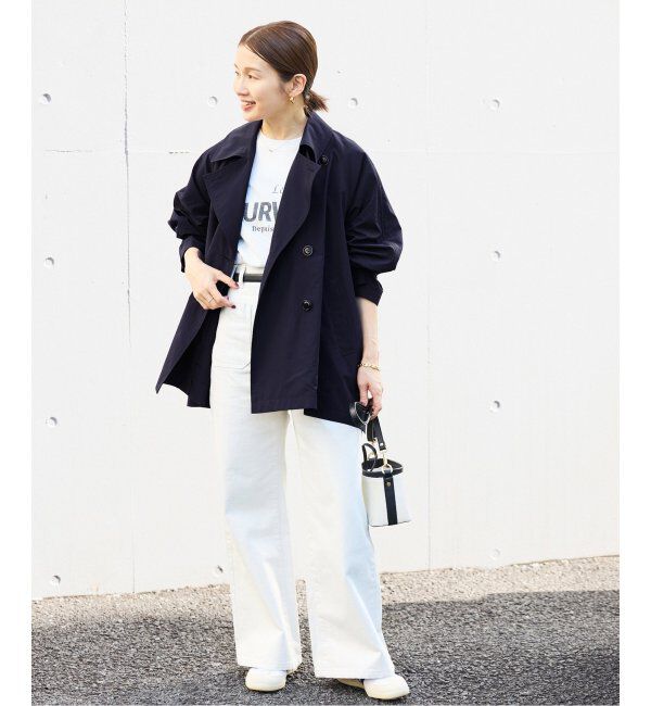 IENA「《追加3》ポプリンオーバーショートコート」|その他|