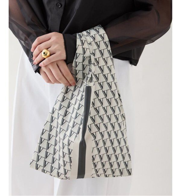 VERMEIL par iena「《追加》VERMEIL モノグラムエコバッグmini」|その他|グレー