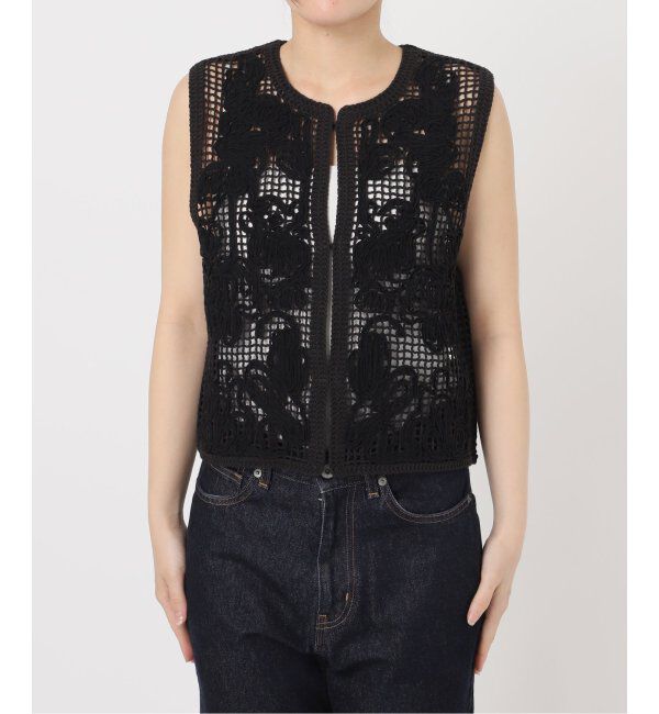 SLOBE IENA「+81BRANCA/ハチイチブランカ レースベスト」|ベスト・ジレ|