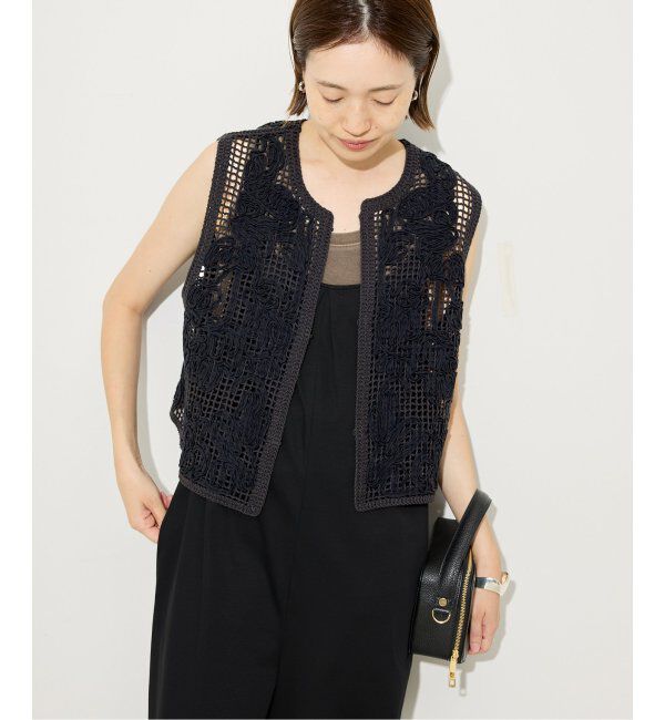 SLOBE IENA「+81BRANCA/ハチイチブランカ レースベスト」|ベスト・ジレ|