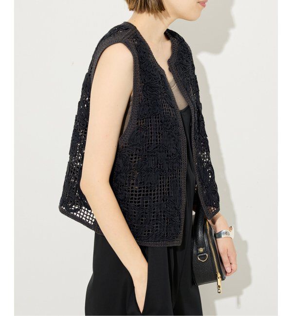 SLOBE IENA「+81BRANCA/ハチイチブランカ レースベスト」|ベスト・ジレ|