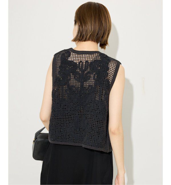 SLOBE IENA「+81BRANCA/ハチイチブランカ レースベスト」|ベスト・ジレ|