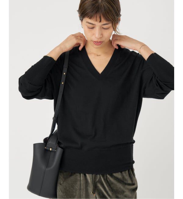 IENA「《追加》18G Vネックプルオーバー」|ニット・セーター|