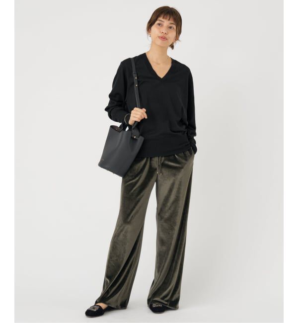 IENA「《追加》18G Vネックプルオーバー」|ニット・セーター|