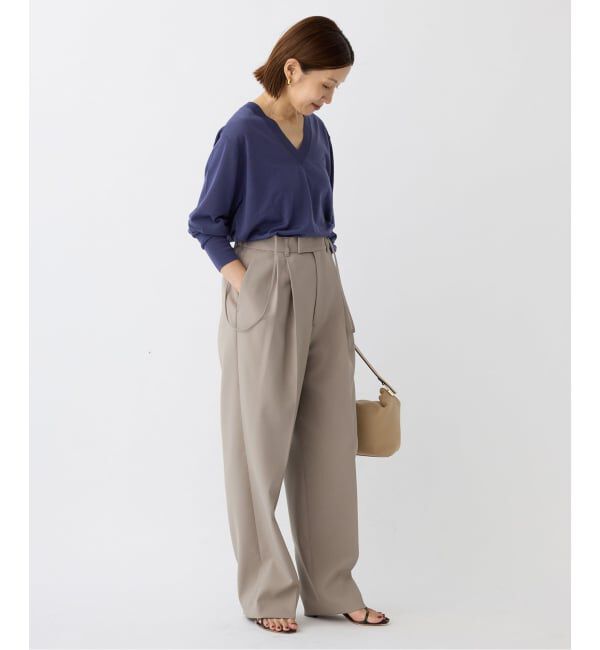 IENA「《追加》18G Vネックプルオーバー」|ニット・セーター|