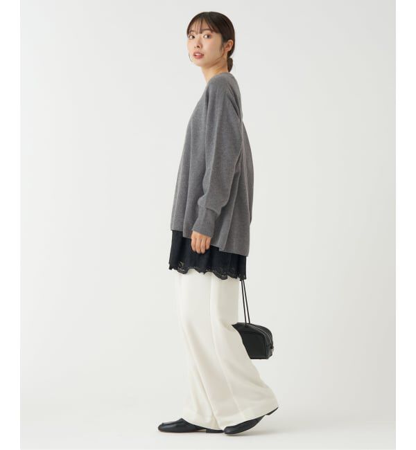 IENA「《追加》Fineニュージーウール ニュアンス Vプルオーバー」|ニット・セーター|