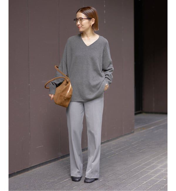 IENA「《追加》Fineニュージーウール ニュアンス Vプルオーバー」|ニット・セーター|